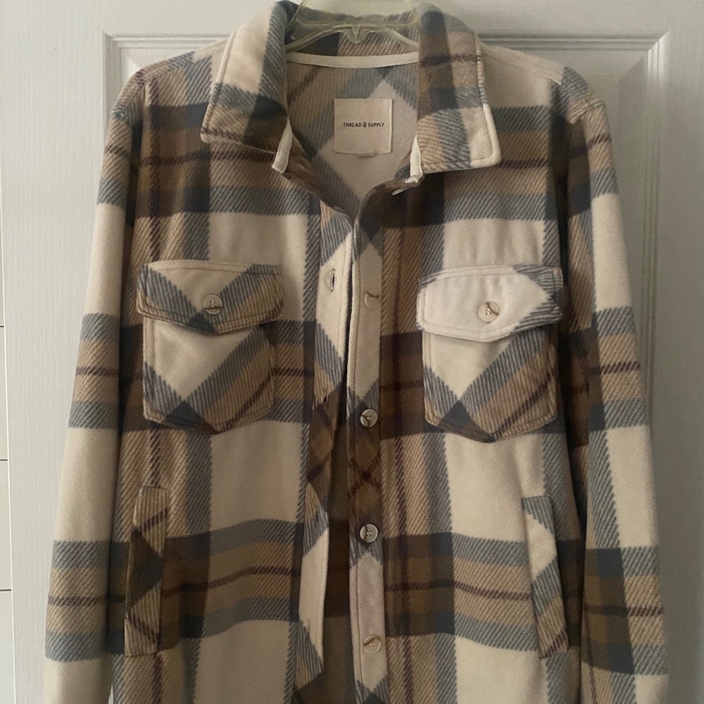 Thread & Supply plaid shacket